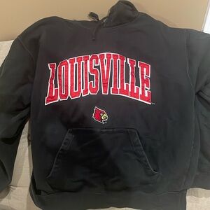 Vintage Mens Louisville Cardinals Hoodie